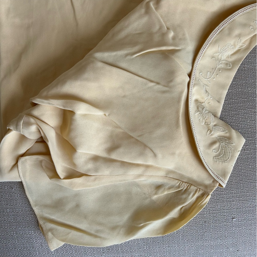 Reformation Hiroka Midi Dress - Parmesan Light Yellow Beige French - Picture 6 of 10